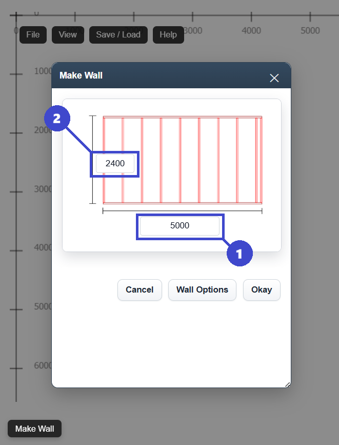 Change lintel size - step 2