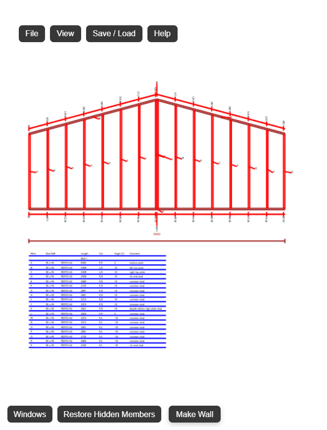 Change lintel size - step 3